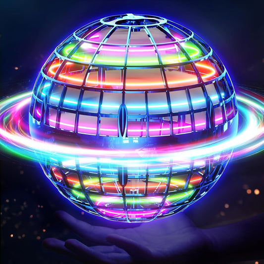 Ivtivfu Fliegender Ball Spielzeug (Blau, Verbessert): LED Hover Orb, Boomerang Ball, Flying Toys für Mädchen und Junge, Geschenk für Kinder ab 6, 7, 8, 9, 10, 11, 12 Jahre